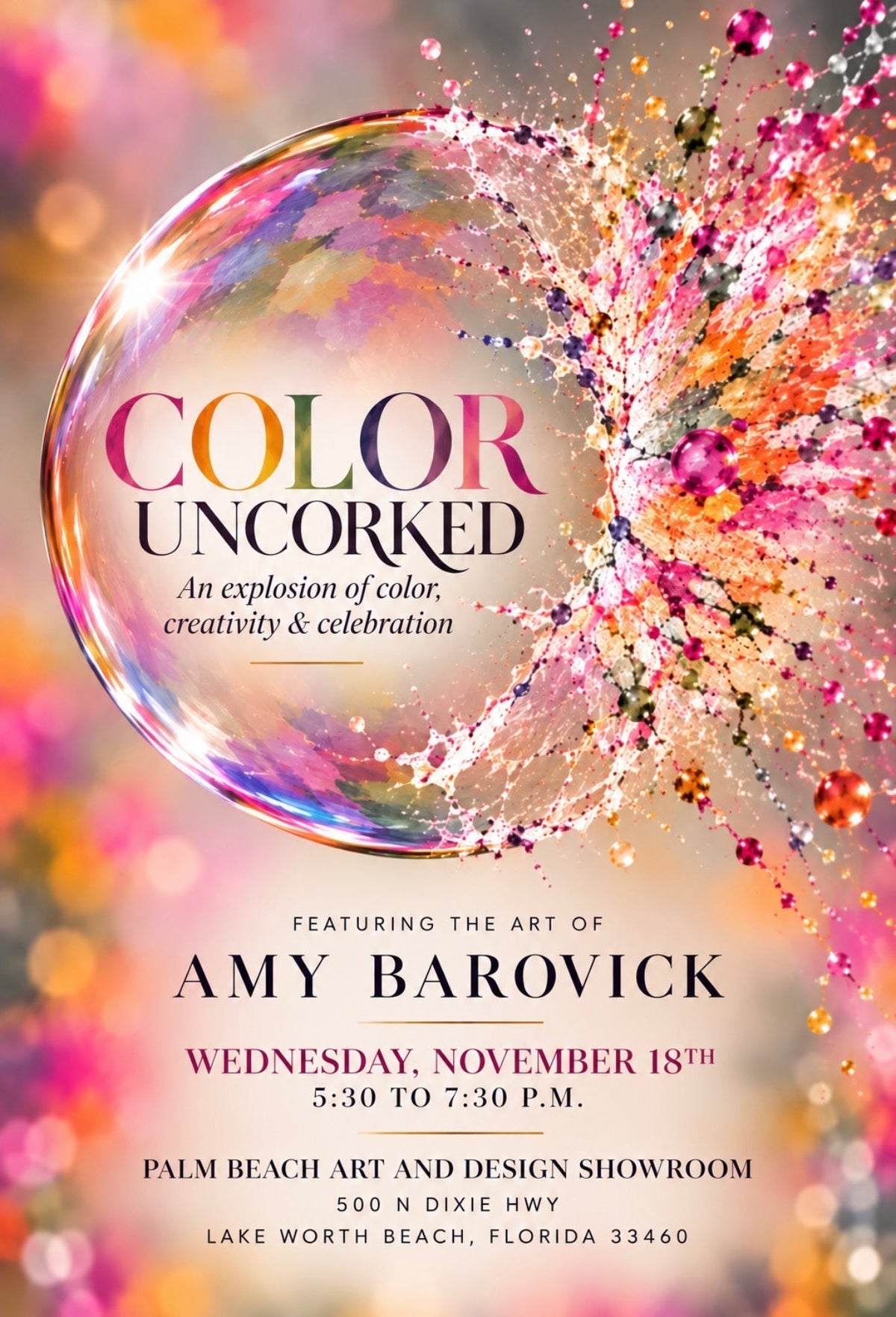 Color Uncorked-My Newest Paintings-Nov 18, 5:30-7:30